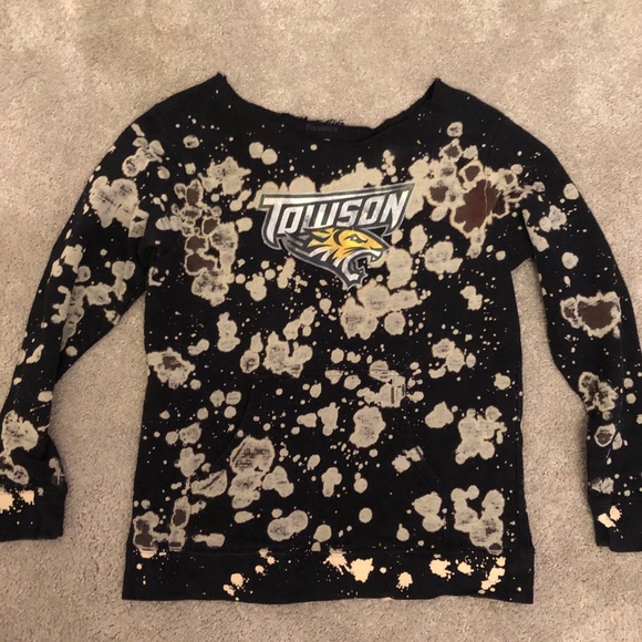 Sweaters - Towson acid wash sweatshirt! ONE OF A KIND!